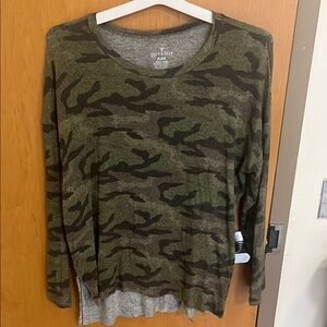 Camo Long Sleeve Top